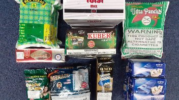 Illegal tobacco, no UK duty paid, seized from Hayes shopkeeper by Trading Standards