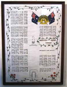 Hand-drawn Map of Australian Cemetery at St Mary the Virgin Church