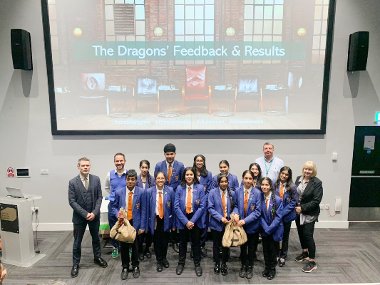 Safety-conscious schoolchildren competed in a ‘Dragons’ Den’ style event for the chance to win funding for road safety and sustainable travel improvements. 
