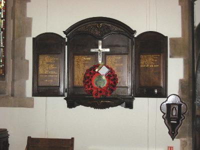 Triptych at St John the Baptist Church