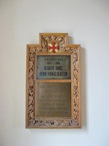 Plaques at Ickenham United Reform Church