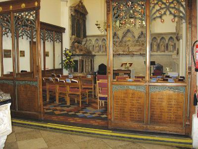 Reredos Screen at St Margaret's Church, Uxbridge