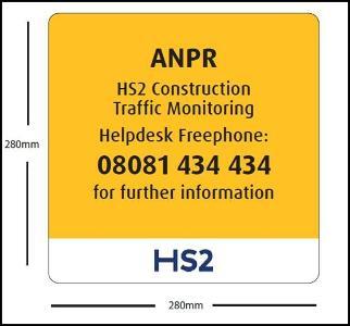 HS2 camera sign