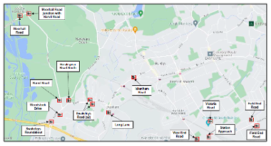 HS2 Camera locations - map