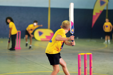 Children playing cricket 2