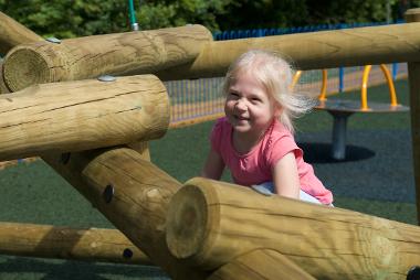 Child in Berkeley Meadow playground