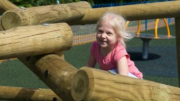 Child in Berkeley Meadow playground