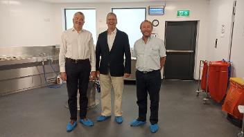 Cllr Lavery, Cllr Edwards and Cllr Bianco in the newly refurbished Uxbridge Mortuary