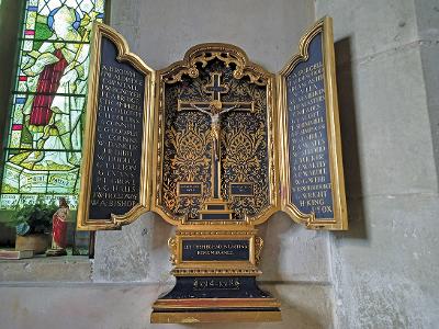 Triptych at St Martin's Church, West Drayton