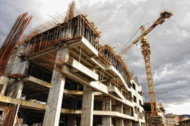 General view of a building site