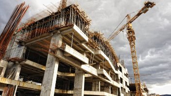 General view of a building site