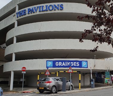GV of entrance to the Grainges car park