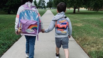 Children walking