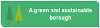 Council Strategy - Green sustainable icon with text