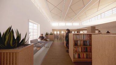 CGI image of how the relocated Uxbridge Library might look