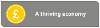 Council Strategy - Thriving economy icon with text