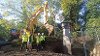 Cllr Jonathan Bianco with members of the council's capital projects team and representatives from Fullers as the restoration site