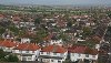 aerial shot of the borough showing houses