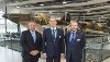 Cllr Steve Tuckwell, Cllr Ian Edwards and Cllr Jonathan Bianco at the Battle of Britain Bunker