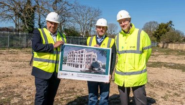 Cllr Steve Tuckwell, Cllr Jonathan Bianco and Jeremy Graham, Bugler Developments Chief Operating Officer