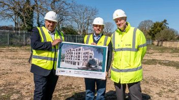 Cllr Steve Tuckwell, Cllr Jonathan Bianco and Jeremy Graham, Bugler Developments Chief Operating Officer