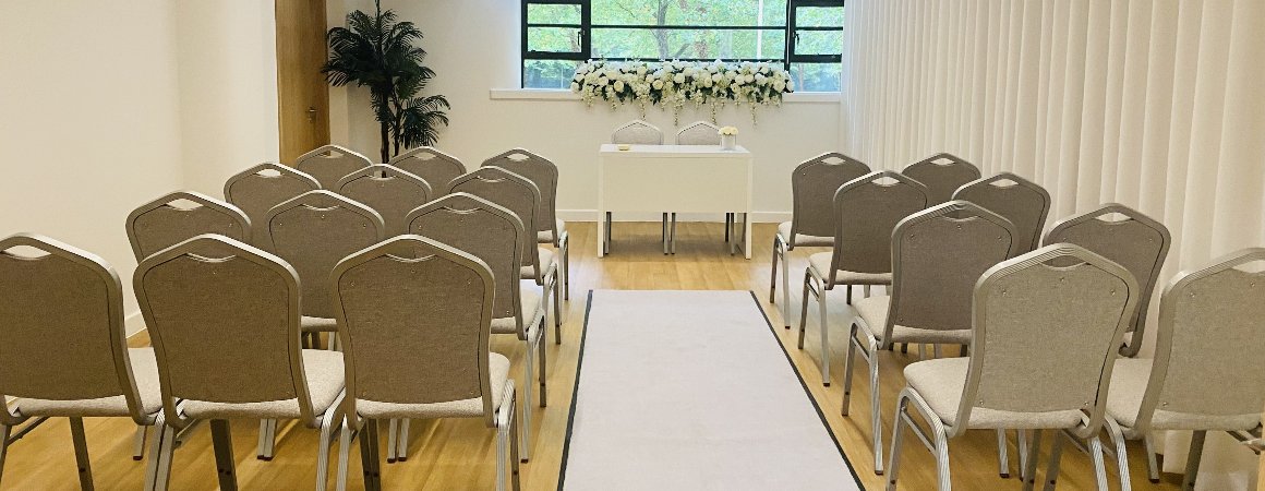 Photo of inside our beautiful Nova Room for ceremonies