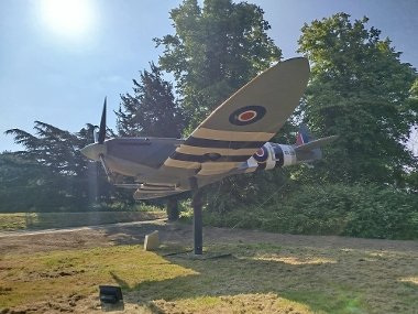 Spitfire outside the Battle of Britain Bunker