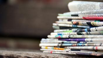 Pile of newspapers