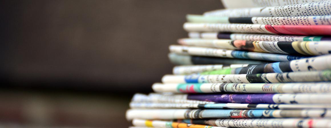 Pile of newspapers