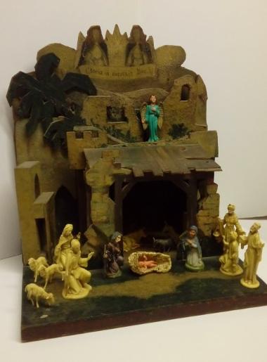 Nativity scene built by a German prisoner of war