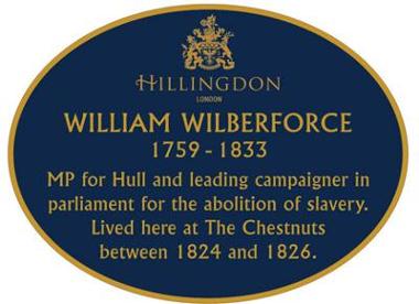 Wilberforce Blue Plaque