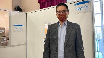 Paul Hinds, Managing Director of Uxbridge based jewellers, Hinds, at the Civic Centre where staff have been regularly tested for COVID-19. 
