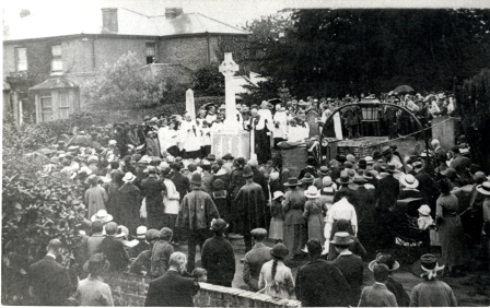 Consecration of Harlington war memorial