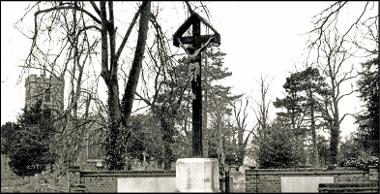 Hayes war memorial, Church Road, with its calvary (undated)