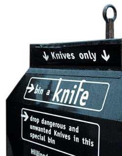 Bin a knife